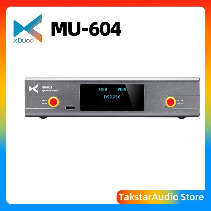 XDUOO MU-604/MU604 디코더 2*ES9018K2M DAC 칩 2개의 USB 오디오 모드 MU604 고성능 DAC 32bit/384kHz
