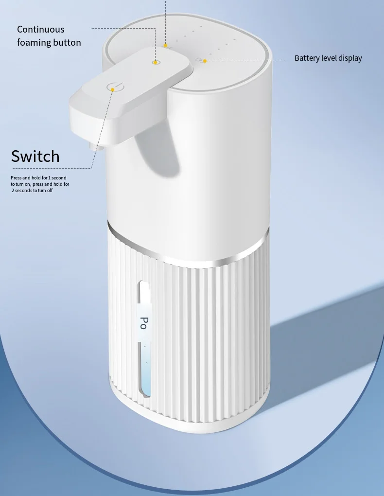 Touchless Automatic Soap Dispenser USB Rechargeable Electric Foaming Foam Dispenser for Kitchen Bathroom