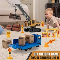 New Children RC Car Remote Control Car Toys For Boys Radio Control Excavator Dump Truck Bulldozer Electric Car Kids Toys Gifts 2