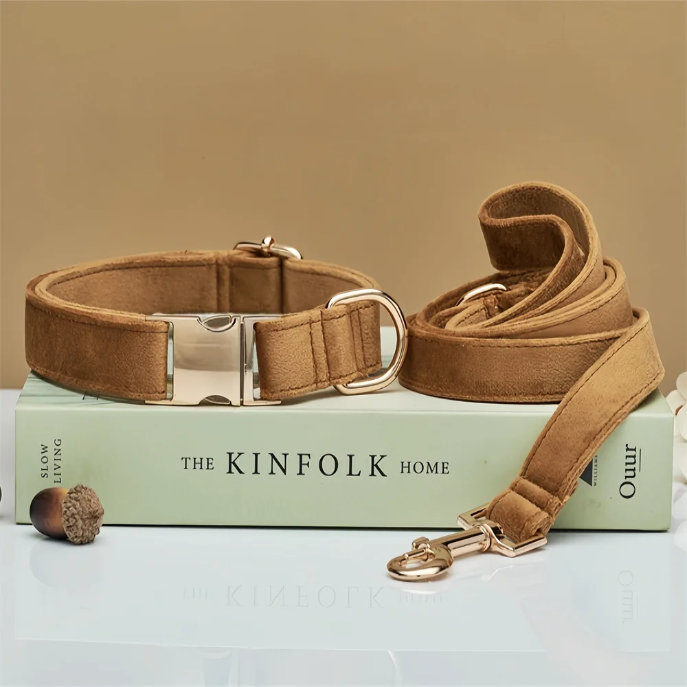 Personalized Leather Dog Collar Premium Dog Collar Custom Engraved Name Phone Metal Buckle For Small Medium Large Dogs dog collar pet collar