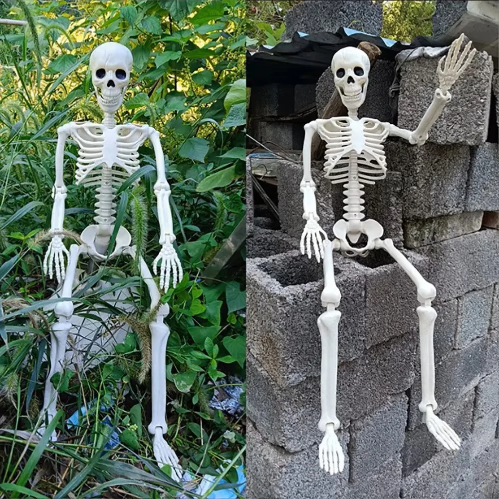 40cm Halloween decorations Human Shape Skeleton Posable Skeleton Human Shape Bones Halloween Herror Decorations Haunted House Horror Props
