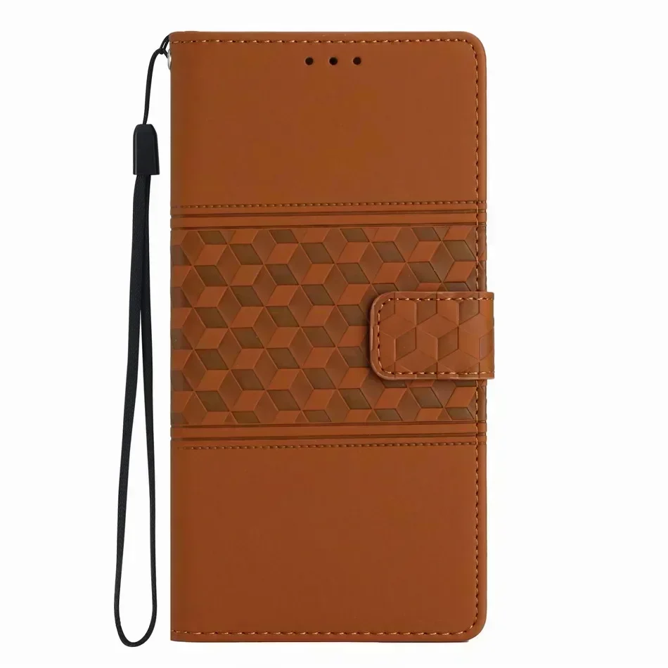 3D Cube Vision Flip Leather Case