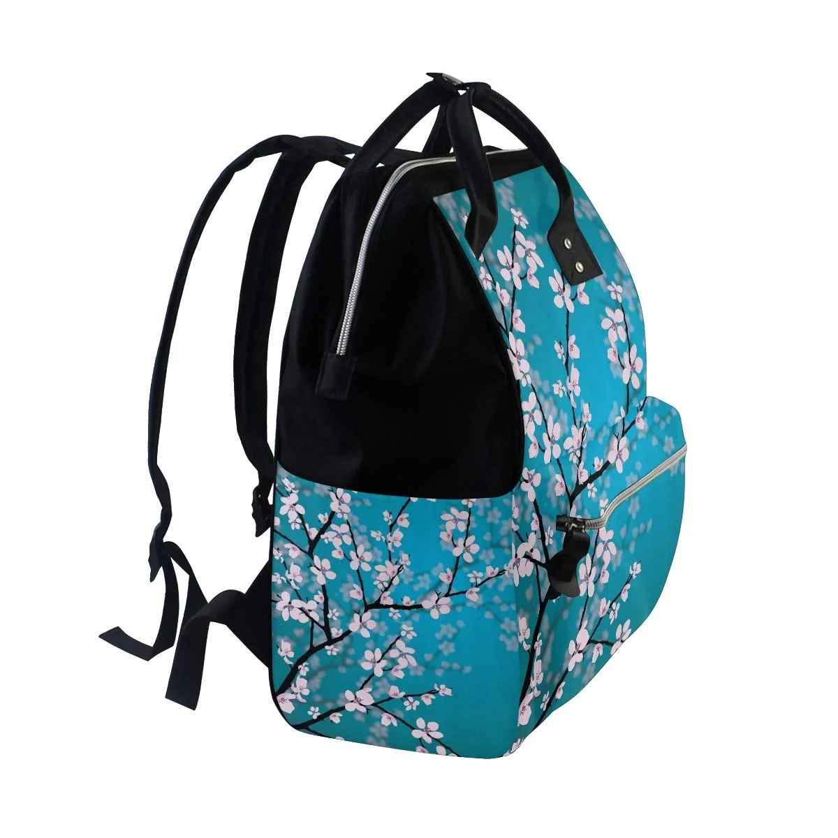 Diaper Bags Backpacks Mummy Backpack with Cherry Blossoms Travel Laptop Daypack