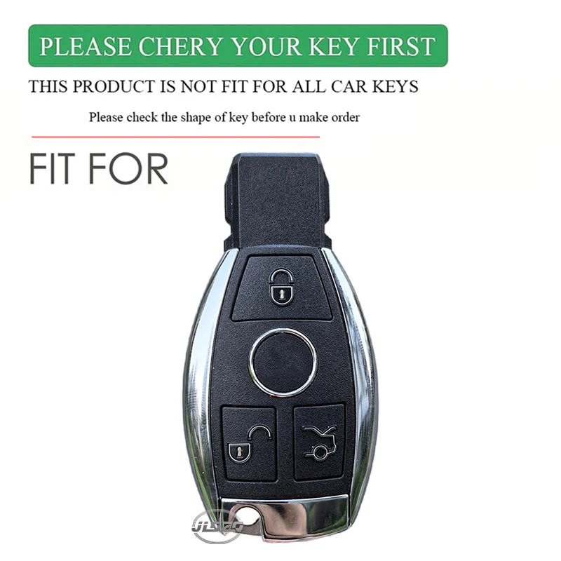 Luxurious Silicone Car Key Cover with Keychain