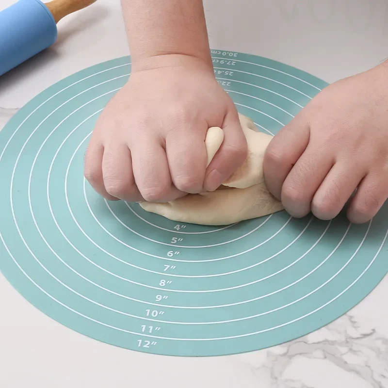 Silicone Baking Mat Silicone Baking Mat for Cake Turntable Non-Stick High Temp Resistant Decorating Tool Size Guide