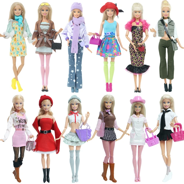 NK-Vêtements de mode faits à la main pour robe Barbie pour bébé fille,  accessoires de beurre, cadeau, 03/Casual, 1/6, ensemble de 6 pièces -  AliExpress