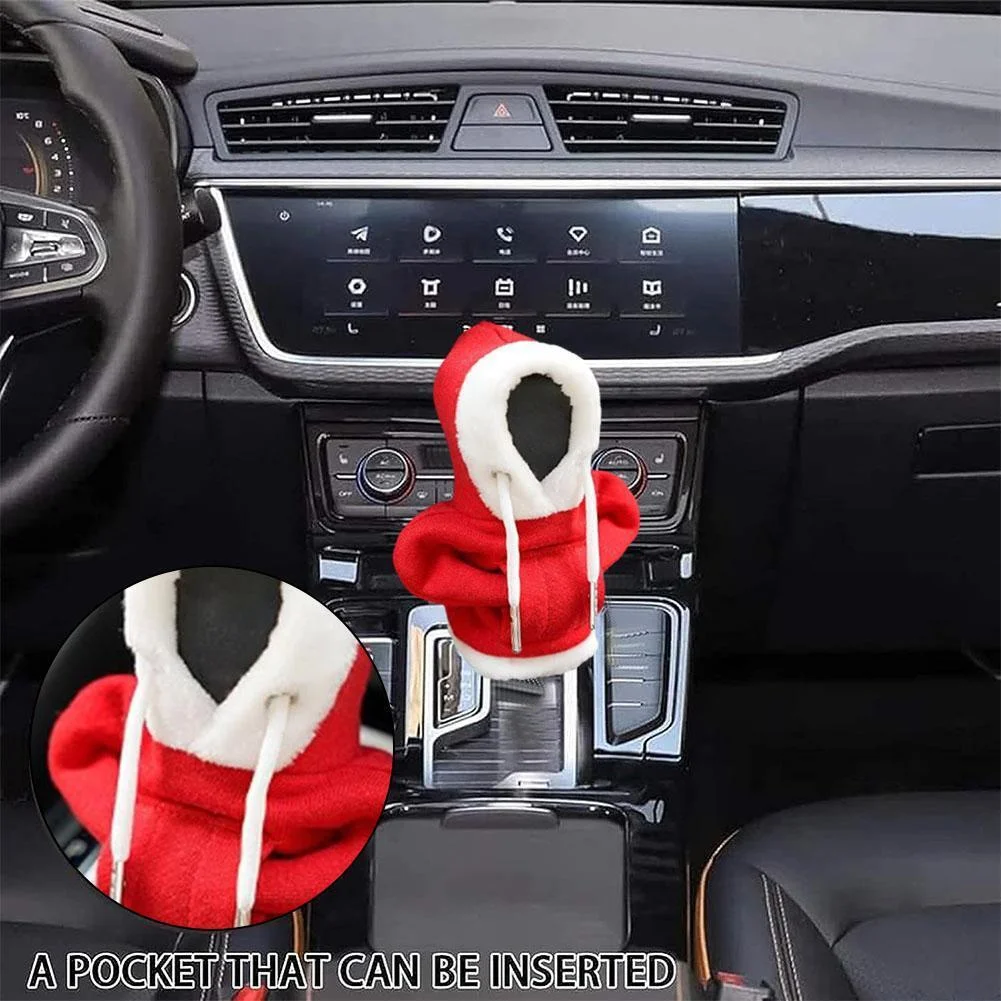 Upgrade Mini Hoodie Car Shifter Universal Car Gearbox Hoodie Sweat Dust  Resistant Gear lever Cover Gear Shift knob Car interior - AliExpress