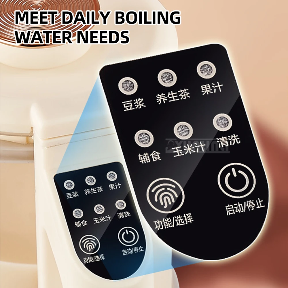 Household Silent Soymilk Machine 500ml Mini Blender Mixer Automatic Heating Juicer Extractor De Jugos 5