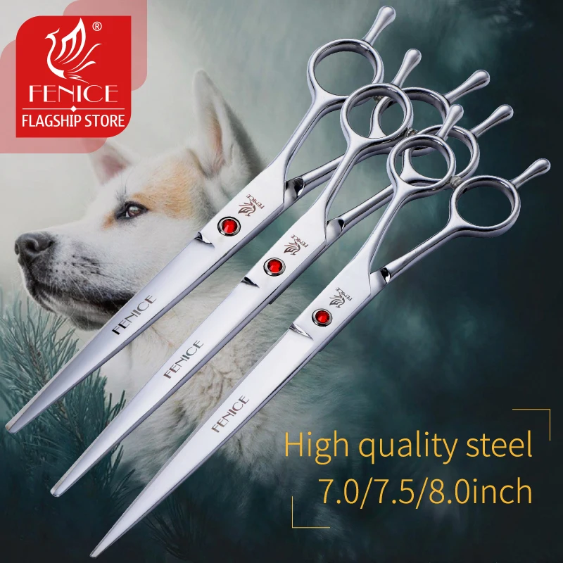 Stainless steel Pet Cutting Scissors 7.0 7.5 8.0 inch for Dog Grooming