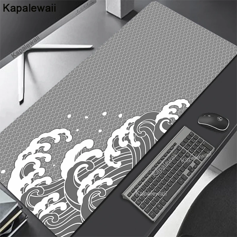 

Great Wave Off Art Large Mouse Pad Gamer Deskpad PC Computer Gaming Accessories Mousepad XXL Long Desk Mat 100x50cm Carpet Rugs