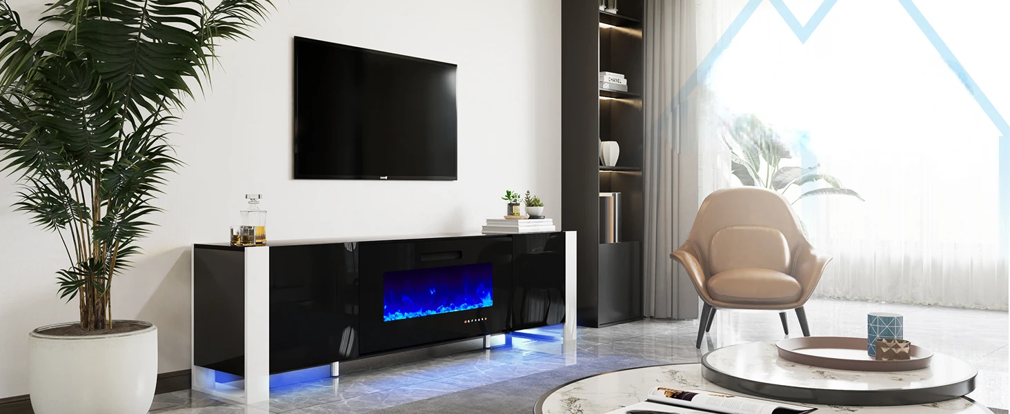 fireplace tv stand 
