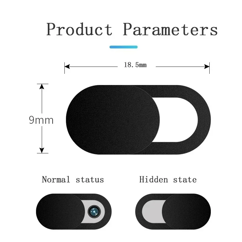 Ultra-Thin Slide Privacy Webcam Cover - Lens Blocker