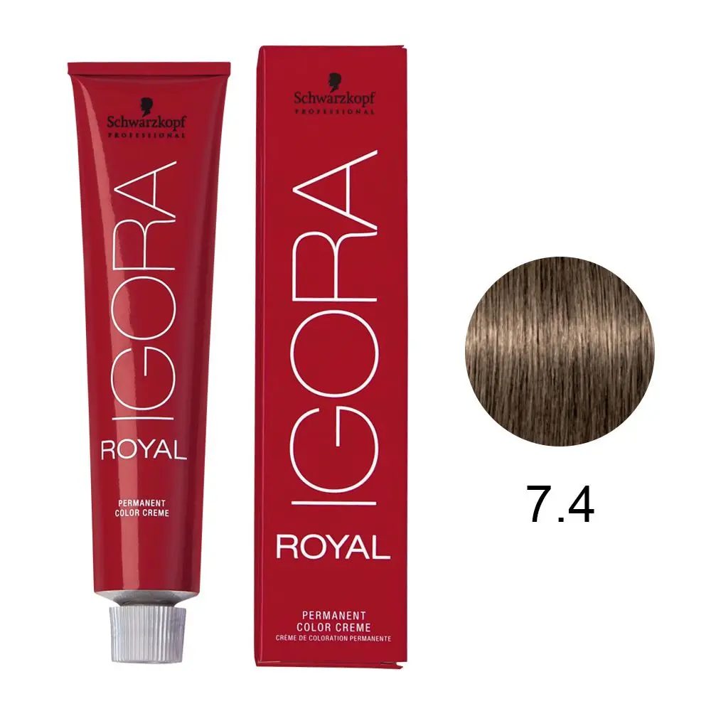 Snel als Viva Coloração Schwarzkopf Igora Royal 7.4 Tinta 60g - Hair Color - AliExpress