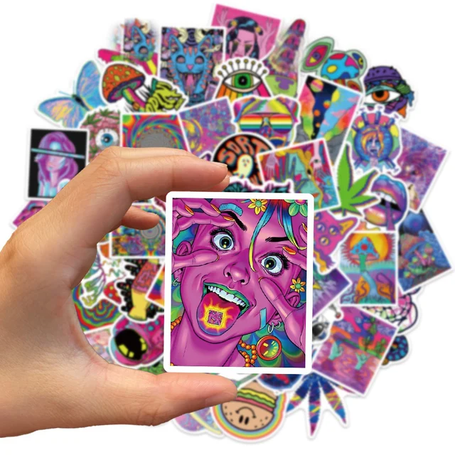 50 Graffiti Tarot Card Aesthetic Journal Stickers For Kids Motorcycle,  Skateboard, And Bicycle Decals From Animetravel, $1.47