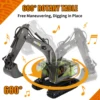 1/18 RC Excavator Dumper Truck Crawler Alloy Tractor Loader 2.4G Radio Controlled Car Engineering Toy For Boy Gift Multi-Channel 6