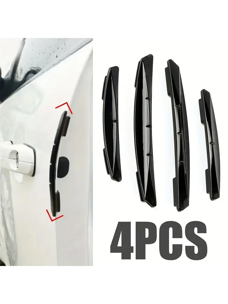 Car Stickers 4pcs Door Edge Protection Decorative Invisible Anti-collision Adhesive Car Door Scratch Resistant