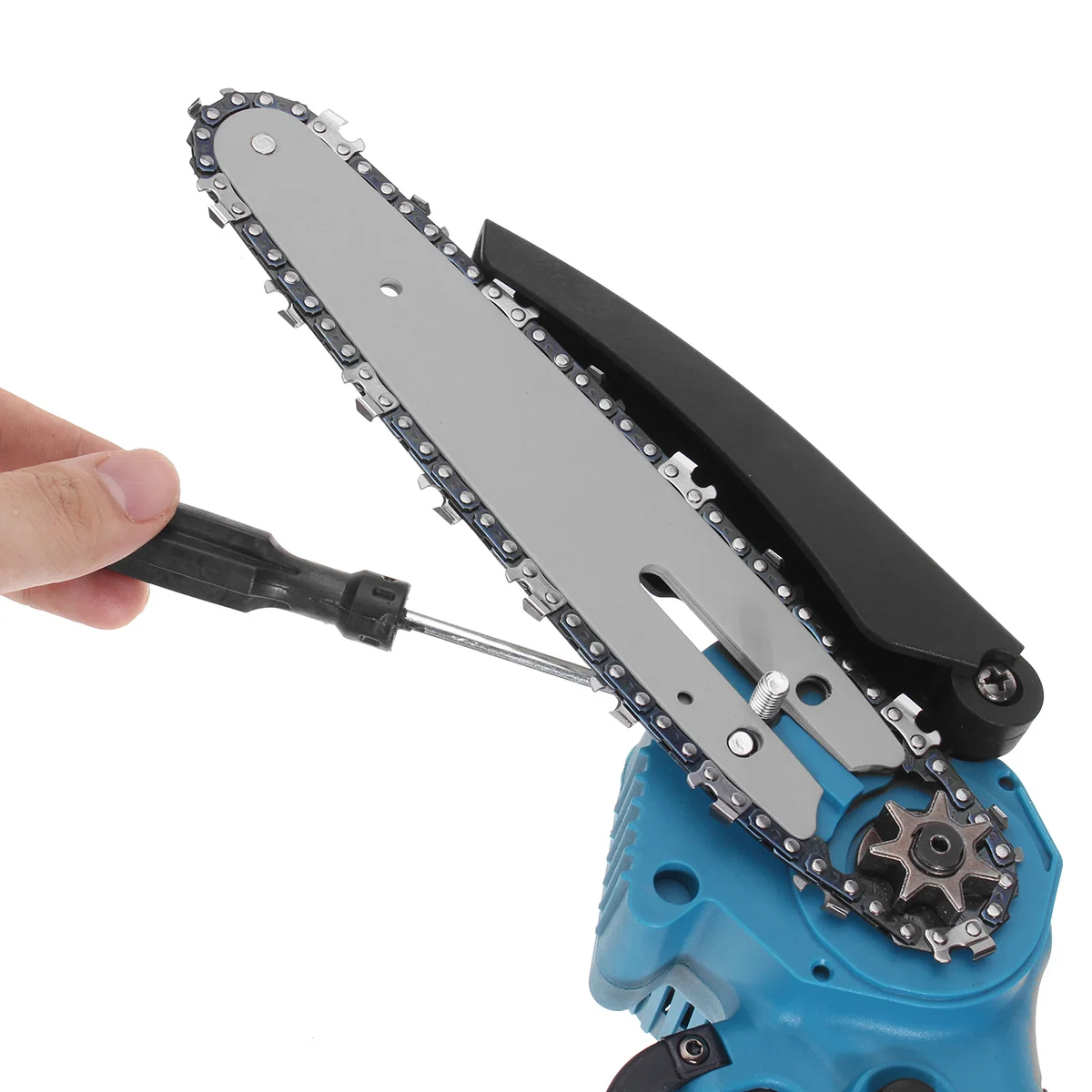 Chainsaw Guide Bar Chain Set mini chainsaw electric chainsaw chainsaw chains electric saw 4 6 Inch 8 Inch 1/4''P For Mini Electric Chain Saw Wood Cutter Power Tools Replacement Spare Chains