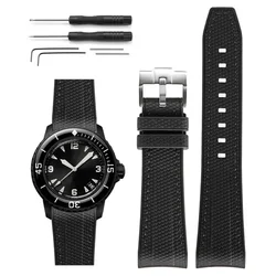 Enhanced Silicone Waterproof Sport Watch Strap for Men - Soft and Durable Wristband Accessory (Black - black)