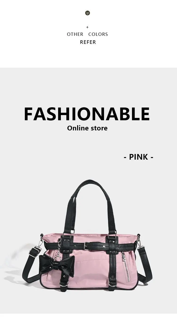 GAINNY Y2k Large Capacity Pink Travel Crossbody Bag Women