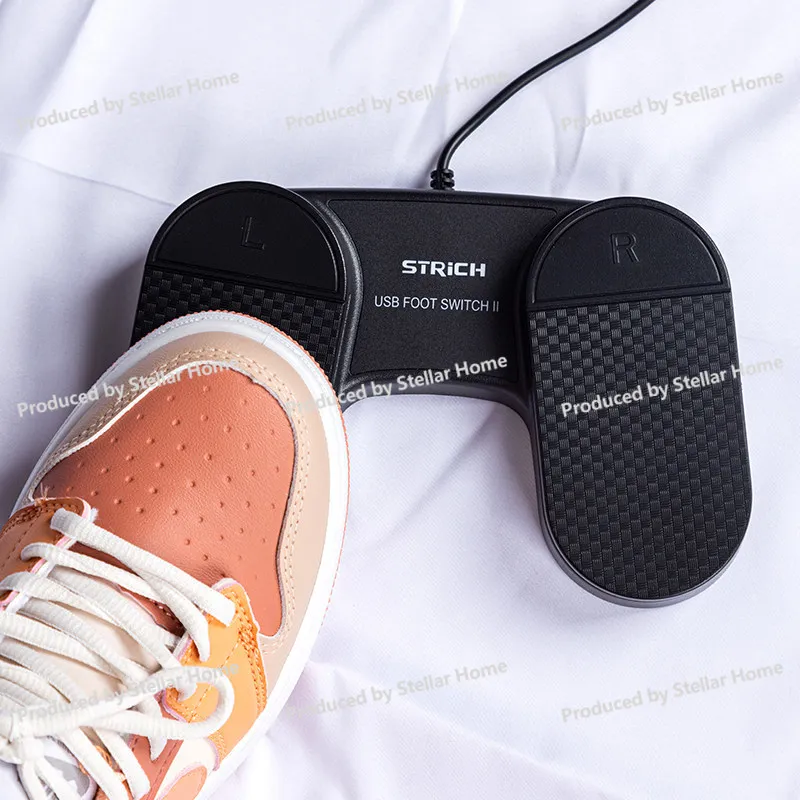 (컴퓨터 샤오바이가 조심스럽게 촬영함) USB 풋 스위치 맞춤형 단축키 풋 스텝 2미터 페달 프리즈 이미지 스위치