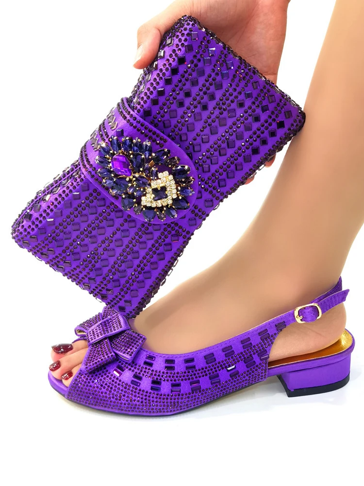 Purple Color African Matching Shoes And Bags Italian In Women Italian Shoes And Bags To Match Shoes With Bags With Rhinestone 18 Purple Color African Matching Shoes And Bags Italian In Women Italian Shoes And Bags To Match Shoes With Bags With Rhinestone