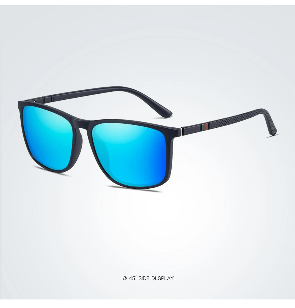 Vintage Square TR90 Frame Polarized Sunglasses Men Women Luxury Brand Designer Sun Glasses Driving Travel Retro Eyewear UV400