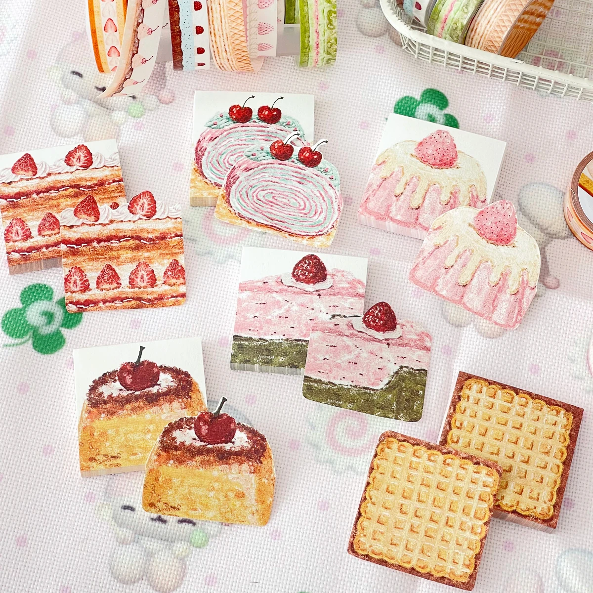 Colorful Kawaii Deco Fruit Cake Washi Tape for Creative Scrapbooking and Crafts