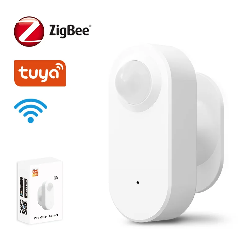 PIR Motion Sensor Tuya Zigbee Wifi Human Motion Presence Sensor Smart Home App Remote Control 2.4Ghz PIR Detection Security Alarm