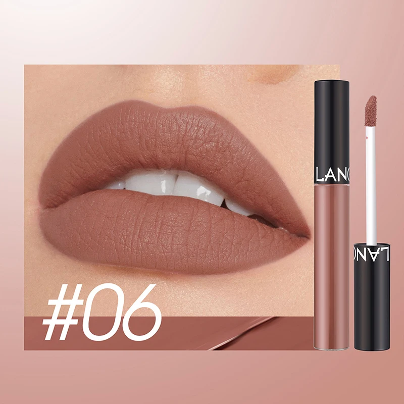 thumbnail image 1 of 12 Colors Matte Lip Gloss Long Lasting Waterproof Liquid Lipstick Nude Brown Red Sex Lip Ink Huda Beauty Make-up Women Cosmetics, 1 of 5