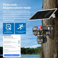 V380 Pro 4G carte Sim caméra solaire trois objectifs trois écrans extérieur WiFi sans fil solaire CCTV 10X Zoom suivi automatique caméra de sécurité 5
