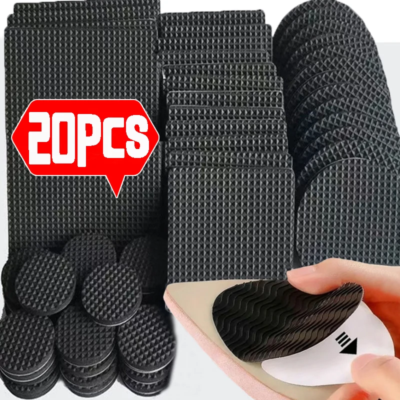 Anti-Slip Heel Sole Protector Shoe No-adhesive Sticker Pads for Women Shoes Repair High Heels Sandal Outsole Shoe Cares Stickers