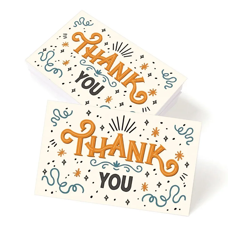 50 piece set thank you card gift holiday greeting cards wedding business party invitation card flower shop gift cards