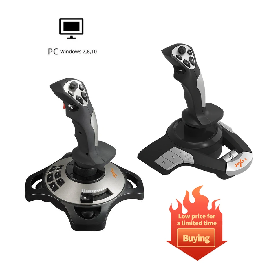 PXN-2113 Joystick Flight Simulator Gamepad Controller Pc Flight