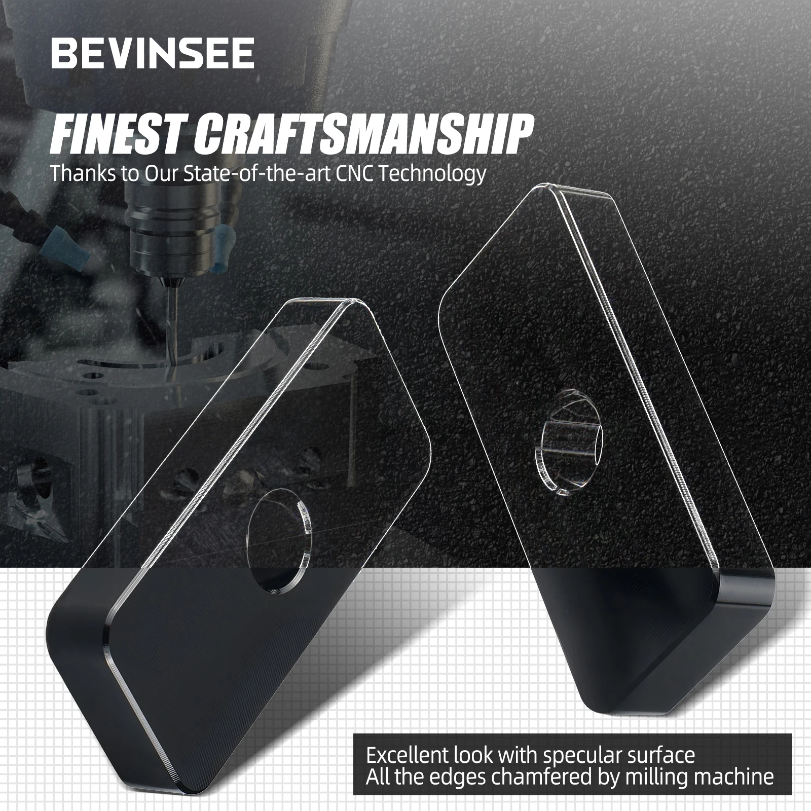 BEVINSEE Abstandshalter für hintere Antriebswellen aus Aluminium für Toyota Tacoma 2005–2020, Autozubehör – Detail 1