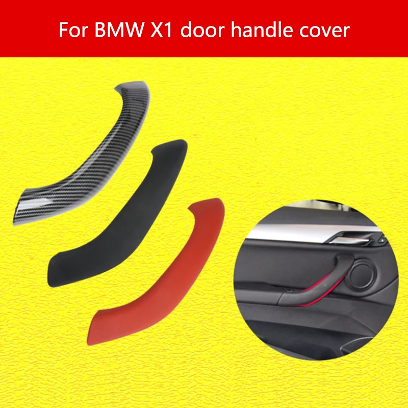 

Car Interior Door Handle Pull Trim Cover for BMW X1 X2 F48 F49 F39 2016-2020 Left Right Inner Panel Black Beige Silver