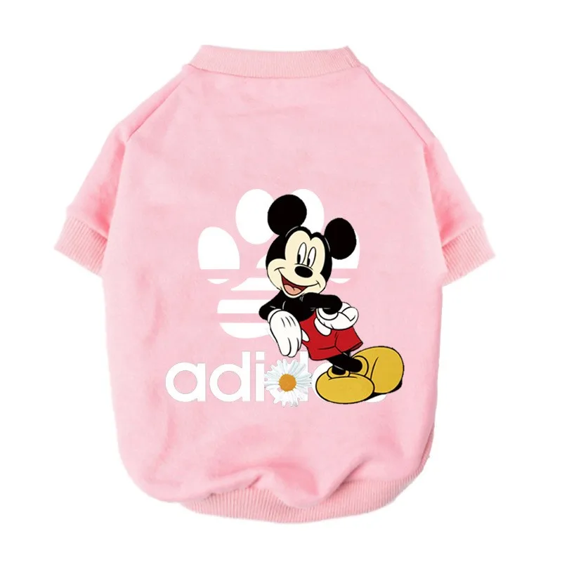 Disney Cartoon Pattern Pet Hoodie Mickey Mouse Dumbo Dog Print Jacket Outdoor Breathable Dog Set Small Medium-sized S-xxl Pet Clothes