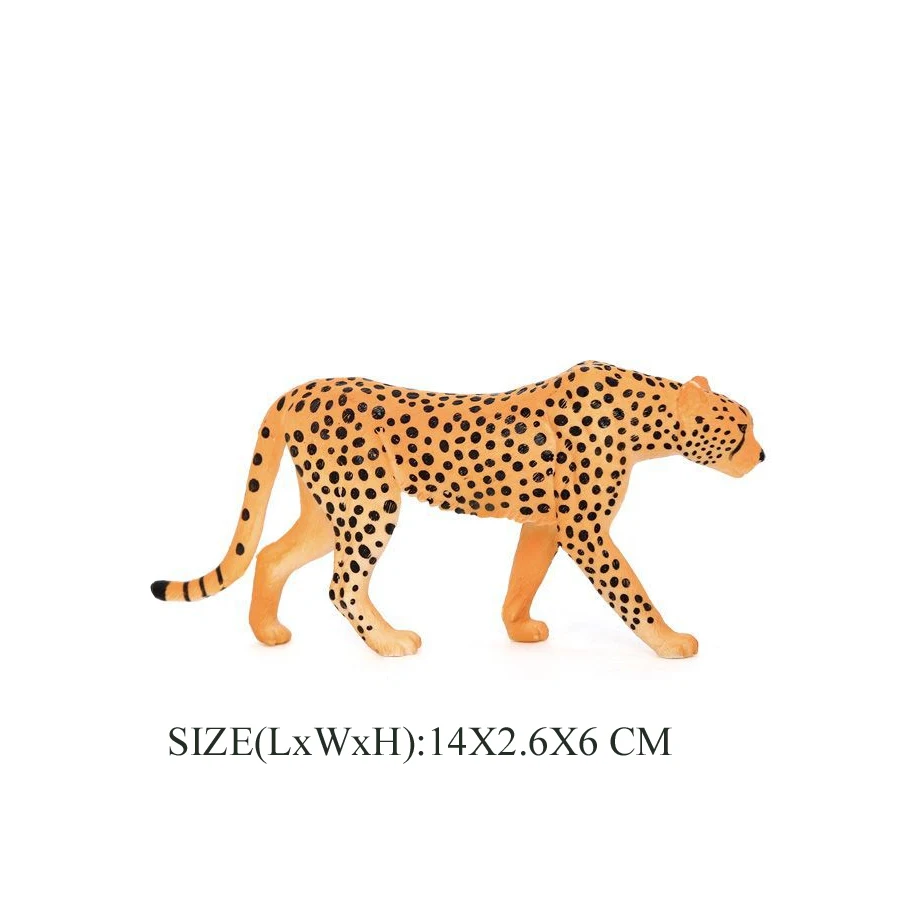 Realistische Wild Life Panther Gepard Schnee Leopard Jaguar Cub Modell Figur Dschungel Tier Figur Pädagogisches Spielzeug Kuchen Topper – Detail 19