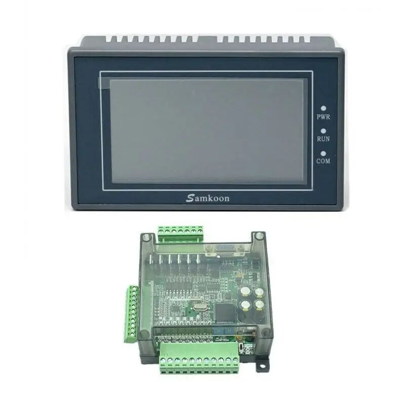 

Samkoon EA-043A 4.3" HMI Touch Screen + FX3U-14MT PLC Control Board Programmable