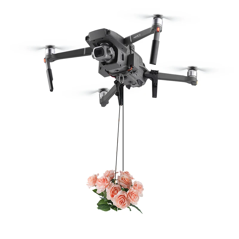 BRDRC AirDrop Sistema di Caduta per DJI Mavic 2 Pro/Zoom Drone Anello Regalo Consegna Vita Dispositivo di Sollevamento Dispenser Lanciatore - Image 3