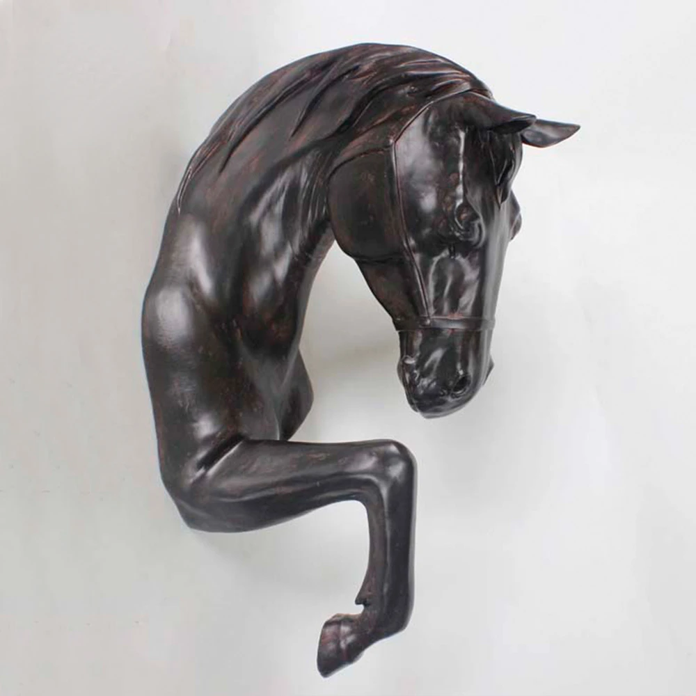 

Металлическая бронзовая статуя лошади, Декор для дома, ремесла, скульптура