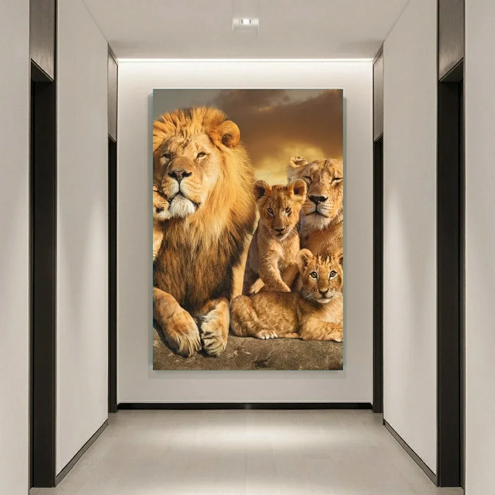 diamond painting Classic Animal Aesthetics Wild Lion Tiger Diamond Painting Cross Stitch Kit Mosaic Embroidery Pixel 5D DIY Printed Pattern Handc