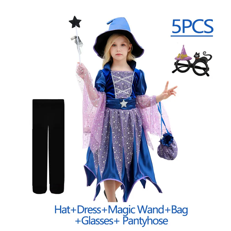 Kids Witch Costume Set 6