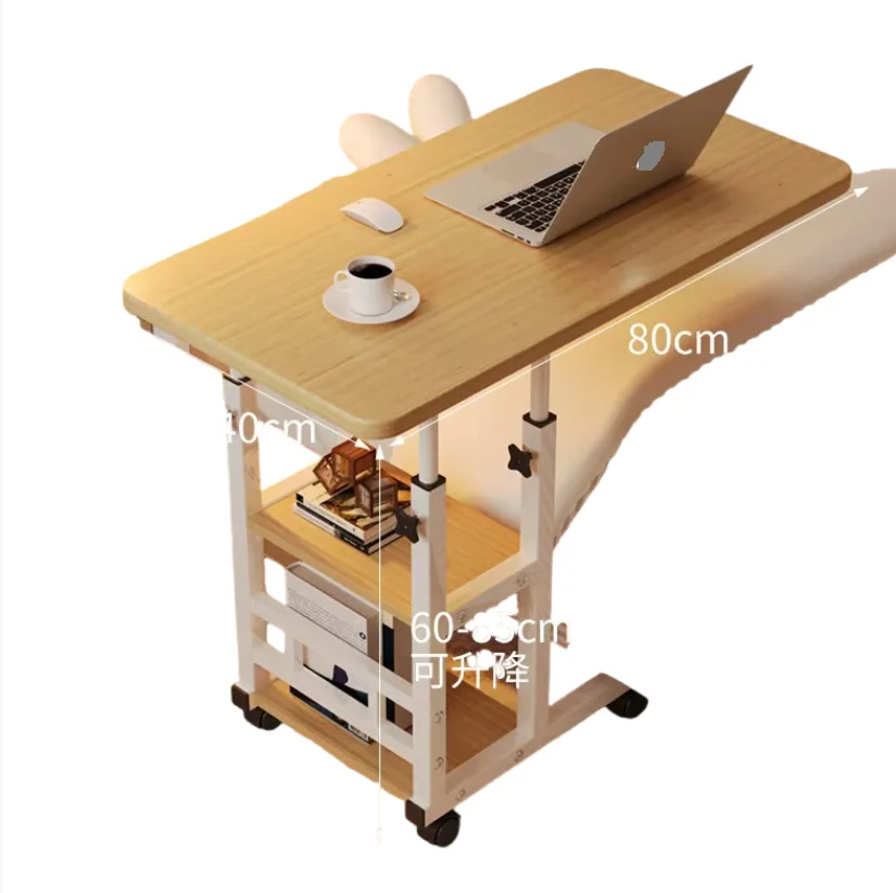 Mobile lift bed bedroom folding table home student desk lazy person laptop desk