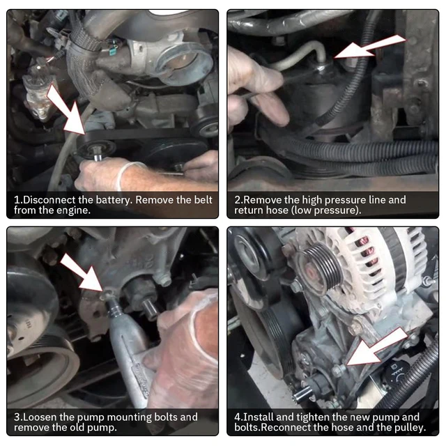 مضخة توجيه كهربائية مع خزان لـ 96-07 جي إم سي يوكون شيفروليه تشيفي تاهو سيلفرادو 15076608 15076609 15076611 15077366 15077397