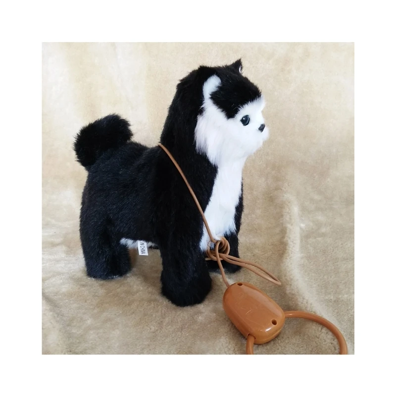Electric Kitty Plush Leash Control Cute Electric Kitty Toys Make Sounds Singing Songs Walk Supplies 9.84x7.87in 5