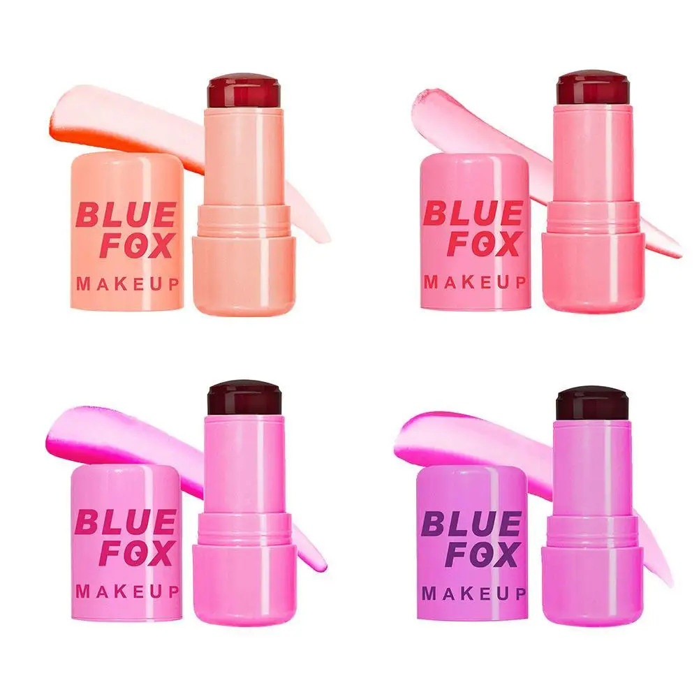 

3-in-1 Milk Jelly Blush Stick Low Saturation Facial Brightening Rouge Lasting Natural Makeup Matte Facial Contour Blush Stick