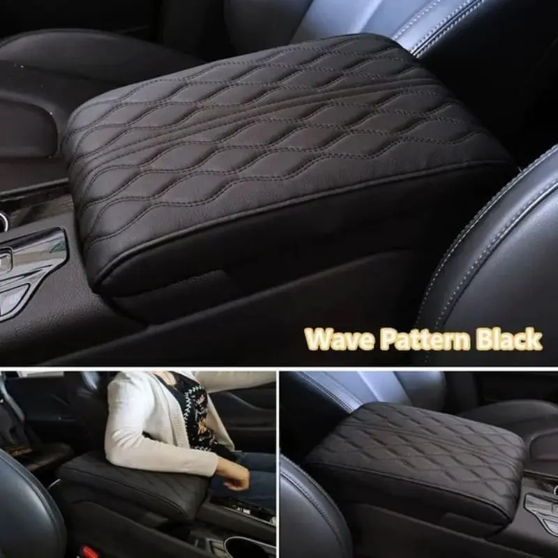 Leather Car Armrest Box Pad Center Console Arm Rest Protection Cushion Auto  Armrests Seat Box Heightening Soft Pad - AliExpress