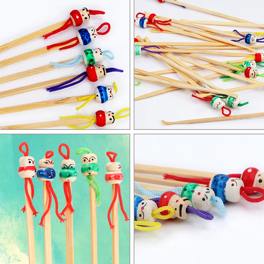 Wood Ear Pick Cleaner Spoon: Ear Cleaning Tool Ear Spoon 12Pcs Earwax Curette Earwax Remover Tool for Kids Children Safe Ear 6
