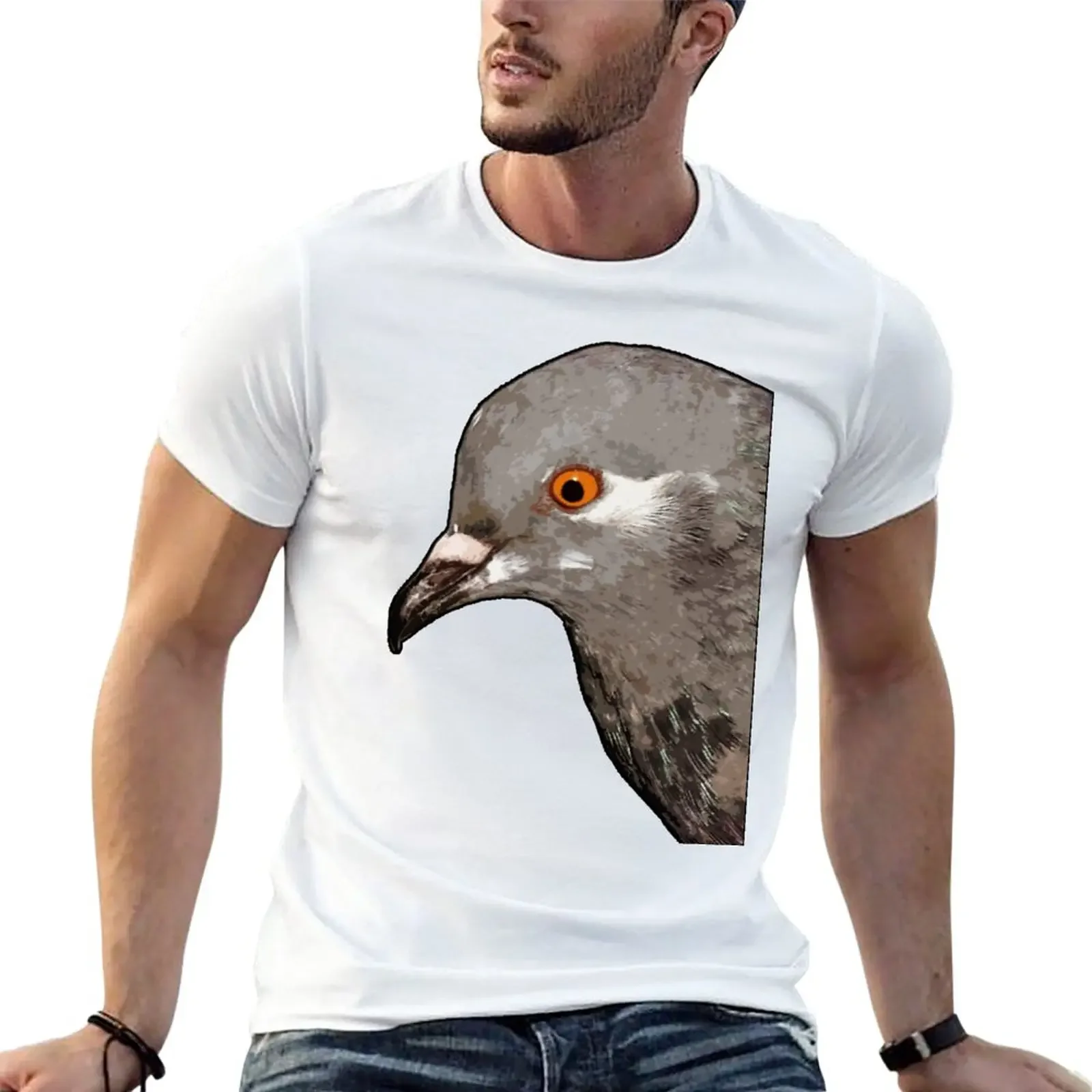 

Brian the Pigeon T-Shirt customizeds plus size tops anime fitted t shirts for men
