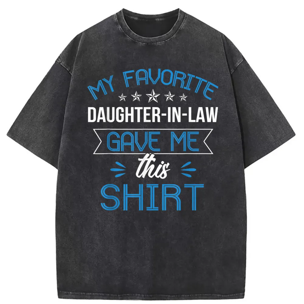 

Men's Long Sleeve My Favorite Daughter In Law Sweatshirts Printed Tshirts Men Discount Printed Sportswears Clothing